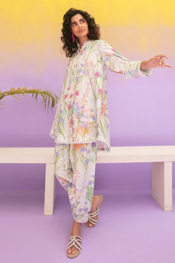 BQ-282 2 Piece Digital Printed Lawn Shirt and trouser