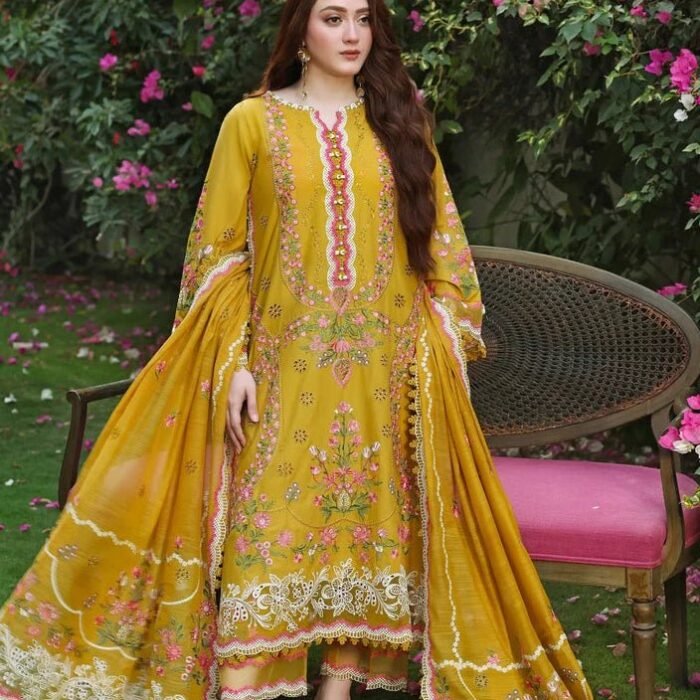 Aneela's Luxury Unstitched Dhanak Suit AS-3155