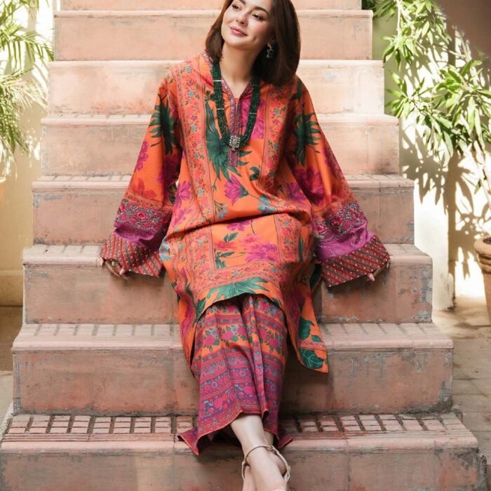 2 Piece - Unstitched Digital Printed Lawn Fabric SP-506