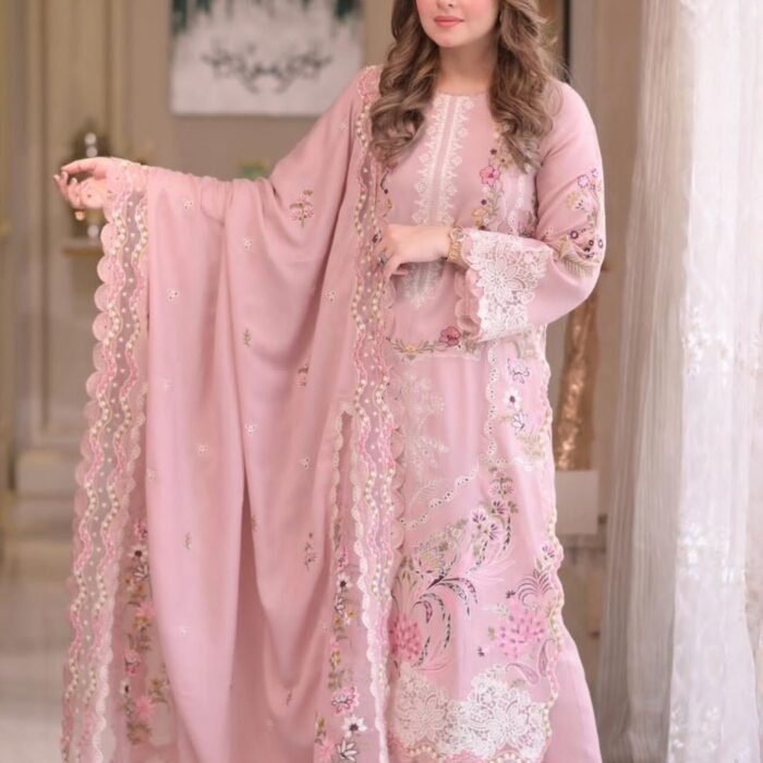 Aneela's Luxury Unstitched Dhanak Suit AS-2735